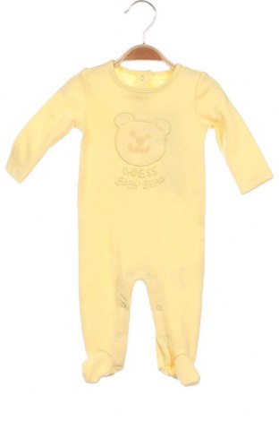 Детски гащеризон Guess, Размер 2-3m/ 56-62 см, Цвят Жълт, Цена 64,26 лв.