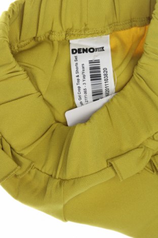 Παιδικό κοντό παντελόνι Denokids, Μέγεθος 2-3y/ 98-104 εκ., Χρώμα Κίτρινο, Τιμή 11,34 €