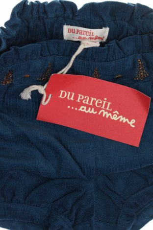 Детски къс панталон Du Pareil Au Meme, Размер 2-3y/ 98-104 см, Цвят Син, Цена 22,00 лв.
