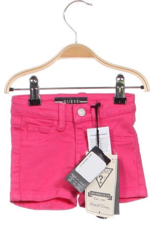 Детски къс панталон Guess, Размер 3-6m/ 62-68 см, Цвят Розов, Цена 32,13 лв.