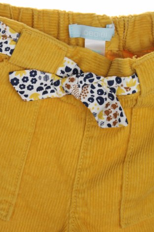 Παιδικό κοντό παντελόνι Obaibi, Μέγεθος 9-12m/ 74-80 εκ., Χρώμα Κίτρινο, Τιμή 5,33 €