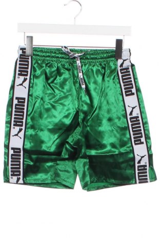 Pantaloni scurți pentru copii PUMA, Mărime 12-13y/ 158-164 cm, Culoare Verde, Preț 87,24 Lei