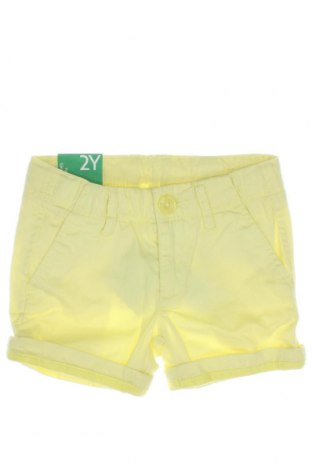 Детски къс панталон United Colors Of Benetton, Размер 18-24m/ 86-98 см, Цвят Жълт, Цена 20,40 лв.
