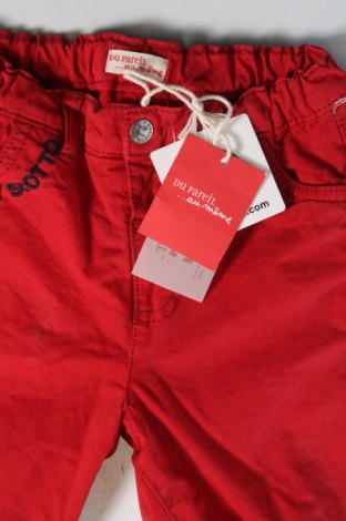 Детски панталон Du Pareil Au Meme, Размер 12-18m/ 80-86 см, Цвят Червен, Цена 11,55 лв.