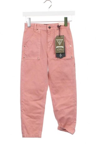 Детски панталон Guess, Размер 7-8y/ 128-134 см, Цвят Розов, Цена 53,01 лв.