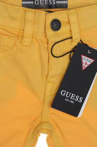 Dziecięce spodnie Guess, Rozmiar 3-6m/ 62-68 cm, Kolor Żółty, Cena 133,86 zł