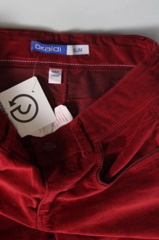 Детски панталон Okaidi, Размер 9-10y/ 140-146 см, Цвят Червен, Цена 10,72 лв.