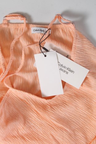 Μπλουζάκι αμάνικο παιδικό Calvin Klein Jeans, Μέγεθος 13-14y/ 164-168 εκ., Χρώμα Πορτοκαλί, Τιμή 11,19 €