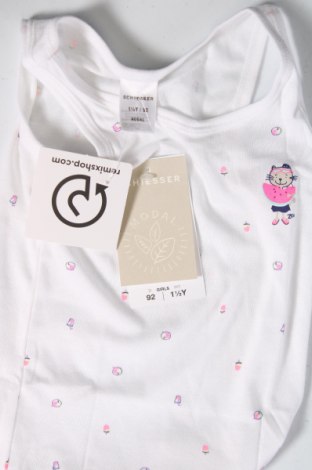 Μπλουζάκι αμάνικο παιδικό Schiesser, Μέγεθος 18-24m/ 86-98 εκ., Χρώμα Λευκό, Τιμή 7,48 €
