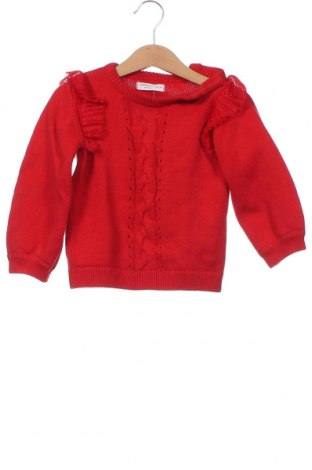 Детски пуловер, Размер 12-18m/ 80-86 см, Цвят Червен, Цена 9,69 лв.