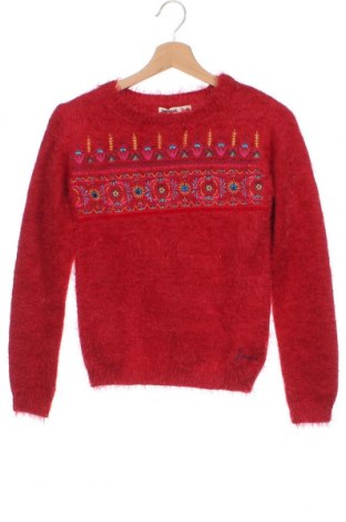 Детски пуловер Desigual, Размер 8-9y/ 134-140 см, Цвят Червен, Цена 51,00 лв.