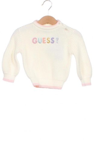 Pulover pentru copii Guess, Mărime 3-6m/ 62-68 cm, Culoare Alb, Preț 122,37 Lei