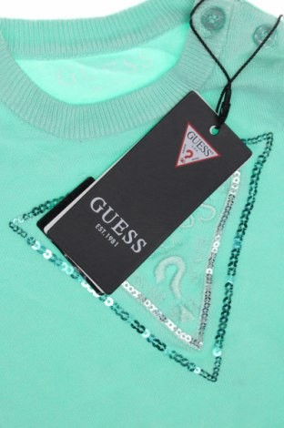 Pulover pentru copii Guess, Mărime 3-6m/ 62-68 cm, Culoare Verde, Preț 244,74 Lei
