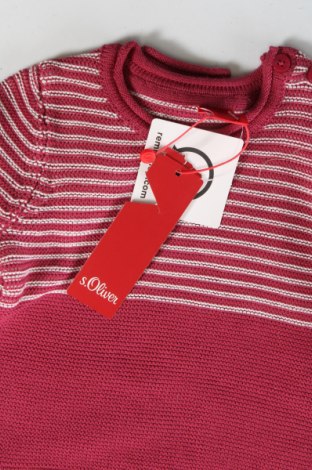 Детски пуловер S.Oliver, Размер 9-12m/ 74-80 см, Цвят Розов, Цена 51,00 лв.