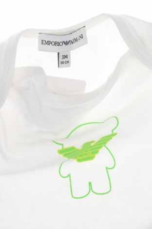 Παιδικό κορμάκι Emporio Armani, Μέγεθος 2-3m/ 56-62 εκ., Χρώμα Λευκό, Τιμή 52,06 €