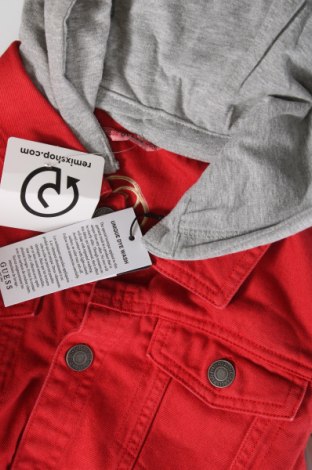 Dětská džínová bunda  Guess, Velikost 7-8y/ 128-134 cm, Barva Červená, Cena  1 244,00 Kč