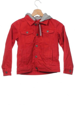 Dziecięca kurtka dżinsowa Guess, Rozmiar 7-8y/ 128-134 cm, Kolor Czerwony, Cena 241,57 zł