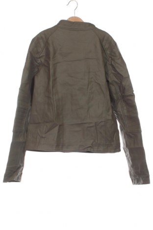 Dětská kožená bunda , Velikost 14-15y/ 168-170 cm, Barva Zelená, Cena  184,00 Kč