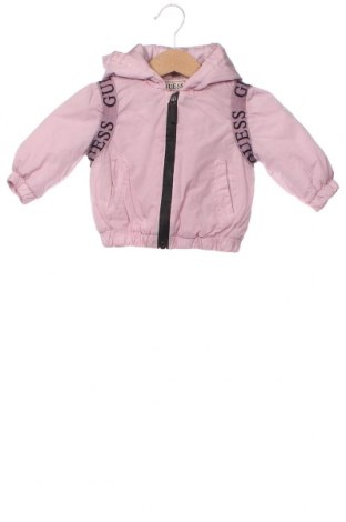 Dětská kožená bunda  Guess, Velikost 3-6m/ 62-68 cm, Barva Růžová, Cena  2 449,00 Kč