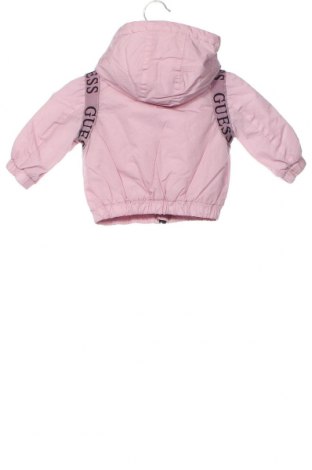 Παιδικό δερμάτινο μπουφάν Guess, Μέγεθος 3-6m/ 62-68 εκ., Χρώμα Ρόζ , Τιμή 18,29 €