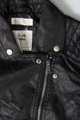 Detská kožená bunda  H&M, Veľkosť 15-18y/ 170-176 cm, Farba Čierna, Cena  7,48 €