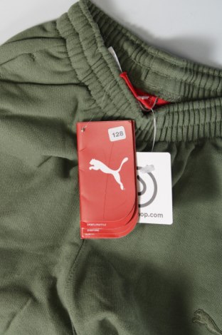 Kinder Sporthose PUMA, Größe 7-8y/ 128-134 cm, Farbe Grün, Preis 16,17 €
