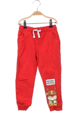Pantaloni de trening, pentru copii Sinsay, Mărime 3-4y/ 104-110 cm, Culoare Roșu, Preț 41,40 Lei