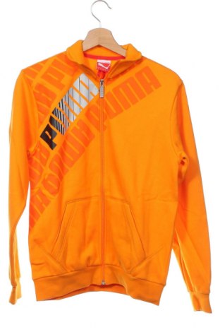 Детско спортно горнище PUMA, Размер 12-13y/ 158-164 см, Цвят Оранжев, Цена 41,65 лв.