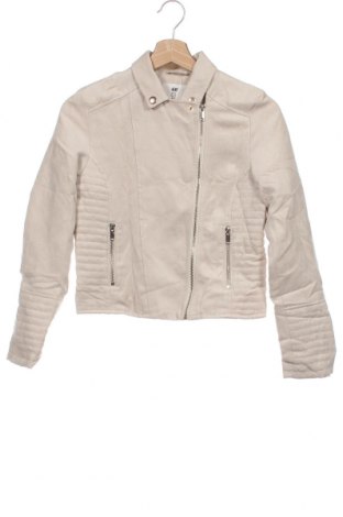 Kinderjacke H&M, Größe 11-12y/ 152-158 cm, Farbe Beige, Preis 17,54 €