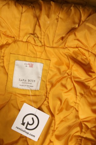Детско яке Zara, Размер 11-12y/ 152-158 см, Цвят Жълт, Цена 18,81 лв.