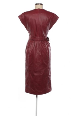 Кожена рокля Karen Millen, Размер M, Цвят Червен, Цена 333,59 лв.