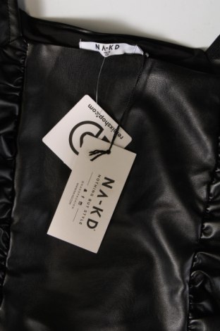 Kožené šaty  NA-KD, Veľkosť S, Farba Čierna, Cena  18,93 €