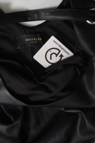 Δερμάτινο φόρεμα Reserved, Μέγεθος XS, Χρώμα Μαύρο, Τιμή 6,97 €