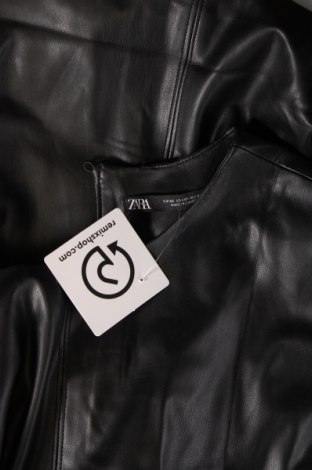 Kožené šaty  Zara, Veľkosť XS, Farba Čierna, Cena  15,31 €