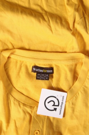 Pánske tričko  Atlas For Men, Veľkosť XXL, Farba Žltá, Cena  3,98 €
