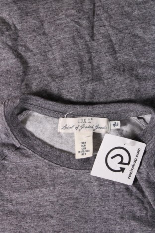 Herren Shirt H&M L.O.G.G., Größe M, Farbe Grau, Preis 7,14 €