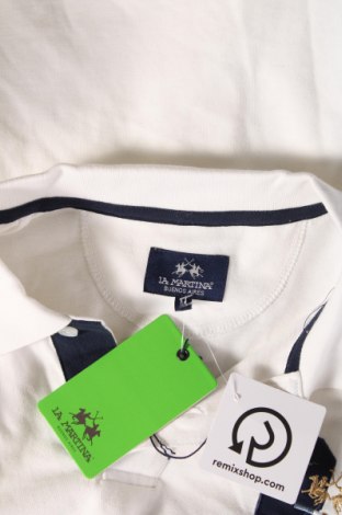Herren Shirt La Martina, Größe M, Farbe Weiß, Preis 75,26 €