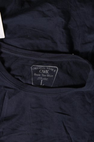Pánske tričko  OWK, Veľkosť L, Farba Modrá, Cena  3,77 €