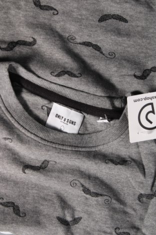 Herren Shirt Only & Sons, Größe L, Farbe Grau, Preis € 4,10