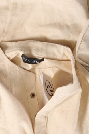 Herren Shirt SOHUMAN, Größe S, Farbe Beige, Preis 11,95 €
