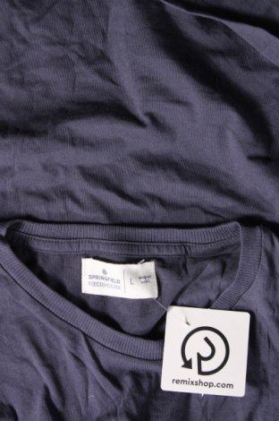 Ανδρική μπλούζα Springfield, Μέγεθος L, Χρώμα Μπλέ, Τιμή 6,18 €