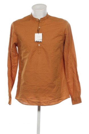 Herren Shirt Zara, Größe M, Farbe Braun, Preis 19,21 €