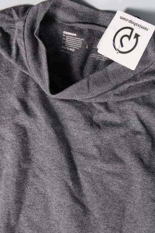 Ανδρική μπλούζα Zeeman, Μέγεθος L, Χρώμα Γκρί, Τιμή 3,56 €