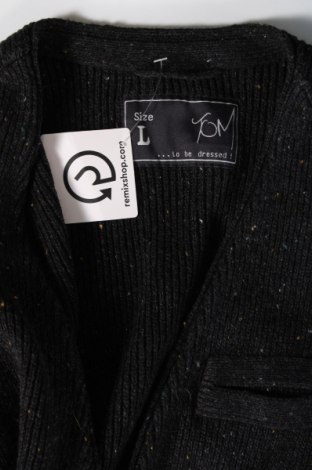 Jachetă tricotată de bărbați, Mărime L, Culoare Negru, Preț 47,70 Lei
