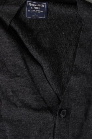 Jachetă tricotată de bărbați Abercrombie & Fitch, Mărime L, Culoare Gri, Preț 150,92 Lei