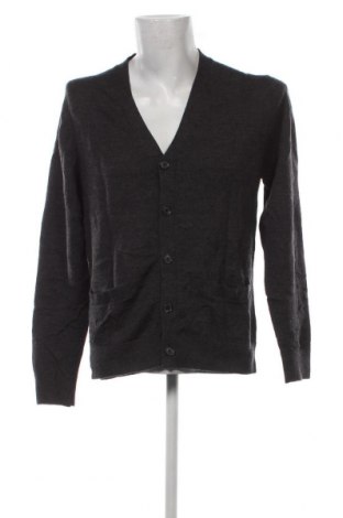 Jachetă tricotată de bărbați Abercrombie & Fitch, Mărime L, Culoare Gri, Preț 81,58 Lei