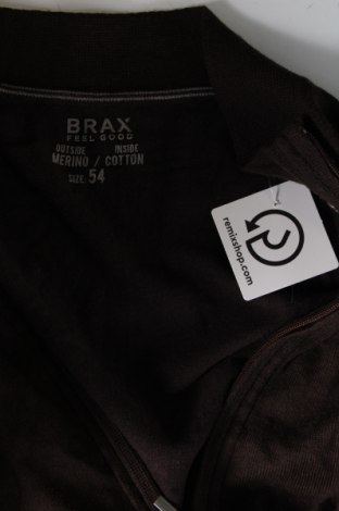 Jachetă tricotată de bărbați Brax, Mărime XL, Culoare Maro, Preț 106,05 Lei