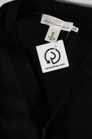 Jachetă tricotată de bărbați H&M L.O.G.G., Mărime L, Culoare Negru, Preț 22,44 Lei