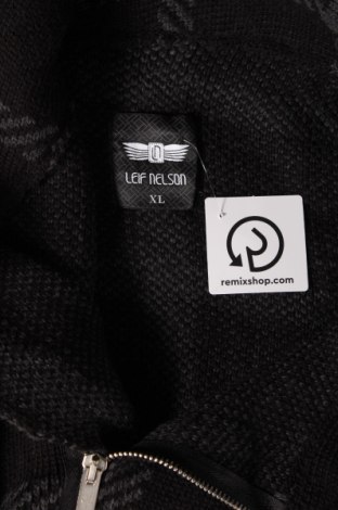 Jachetă tricotată de bărbați Leif Nelson, Mărime XL, Culoare Negru, Preț 54,37 Lei
