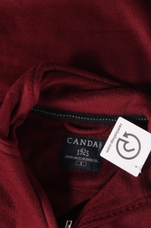 Ανδρική μπλούζα fleece Canda, Μέγεθος S, Χρώμα Κόκκινο, Τιμή 3,84 €